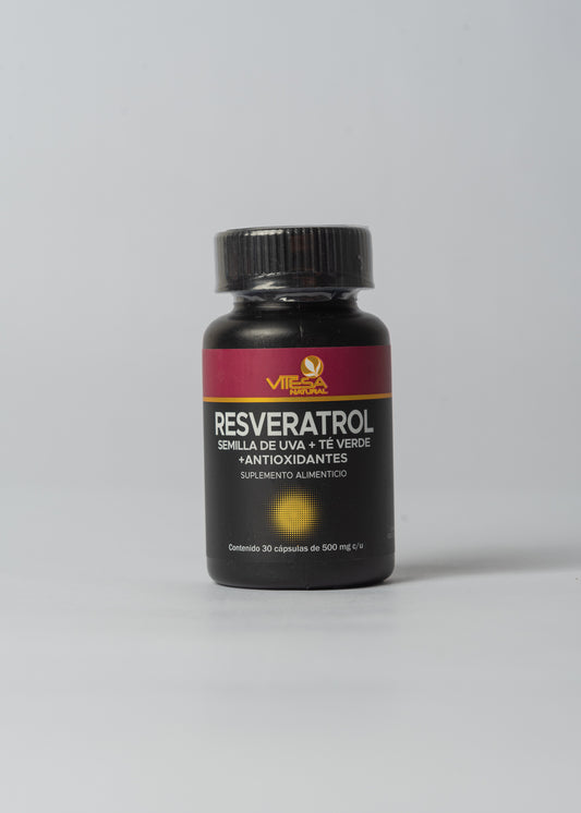 RESVERATROL SEMILLA DE UVA + TÉ VERDE + ANTIOXIDANTE CAPSULAS